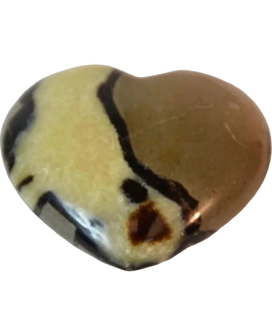Amazing 1 Lb. 7.5 Oz. Polished Septarian Crystal Carved "Dragon" Heart Stone Age Range 50-70 Millions Years Old