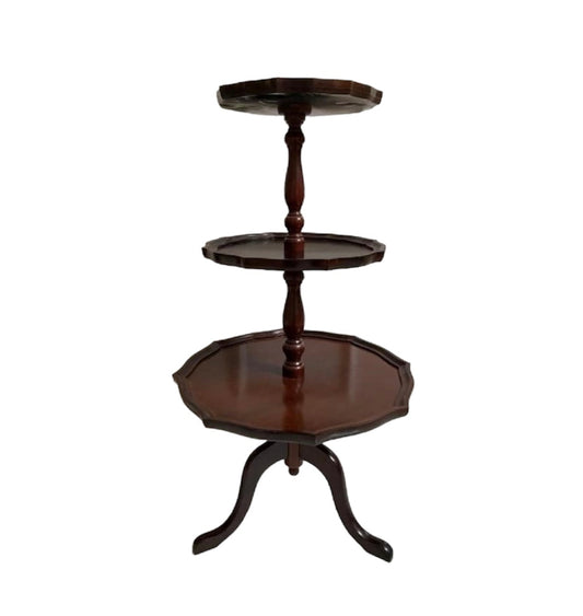 Antique 3-Tier Display  Dumbwaiter Accent Table