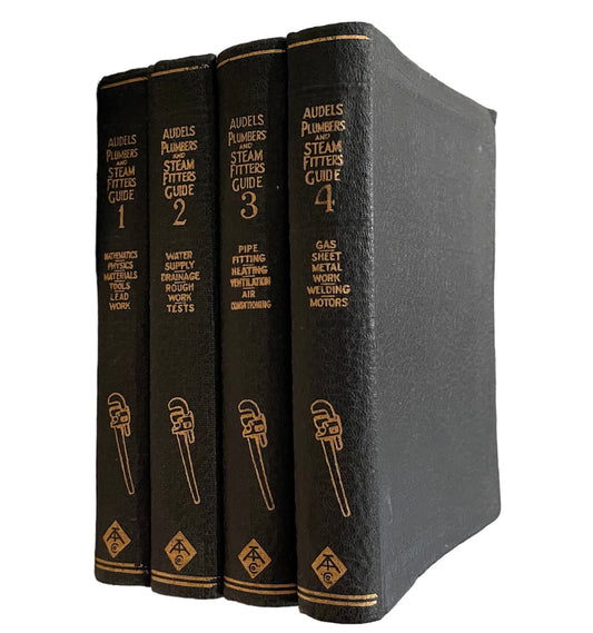 Audels Plumbers and Steam Fitters Guide 1-4 Published in 1946 by Theo. Audel & Co. - Publishers