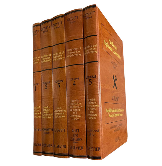 Handbook of Exploration Geochemistry 5 Volumes Set Volumes 1-5 Edited by G.J.S. Govett Published in 1992 by Elsevier Science Publishers B.V.