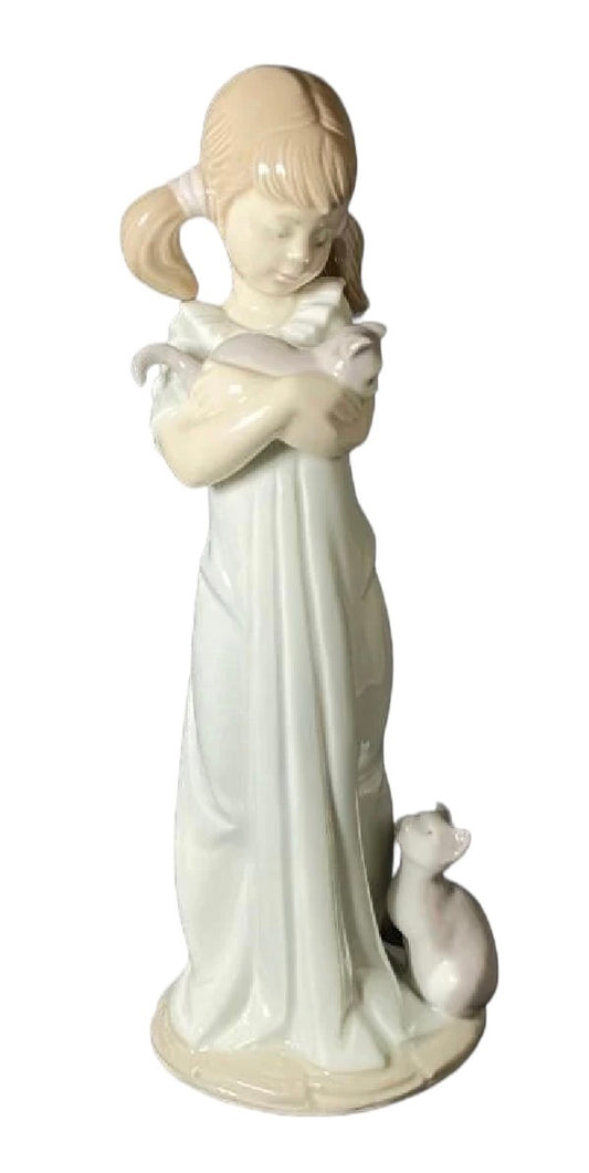 Vintage Lladro Don’t Forget About Me Porcelain Figurine With Original Box