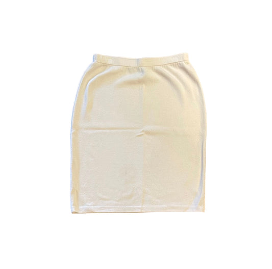 St. John Caviar Cream Knit Skirt Size 10