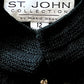 St. John Collection Black and Gold Zipper Knit Jacket Size 12 Made in U.S.A.