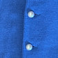 St. John Collection Blue Knit Jacket With Pearlized Buttons Size 10 Made in U.S.A.