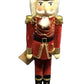 Vintage Handcrafted Nutcracker Village Tall Red Wood White Mustache Nutcracker With Original Tag