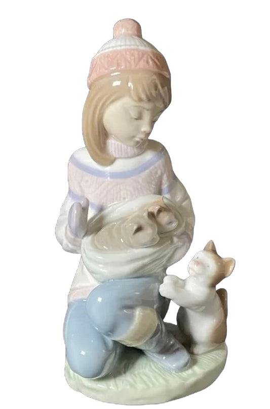 Vintage Lladro Friday’s Child Porcelain Figurine With Original Box