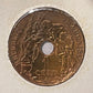 1938 Indo-Chine Francaise Republique Francaise Cent Bronze Coin